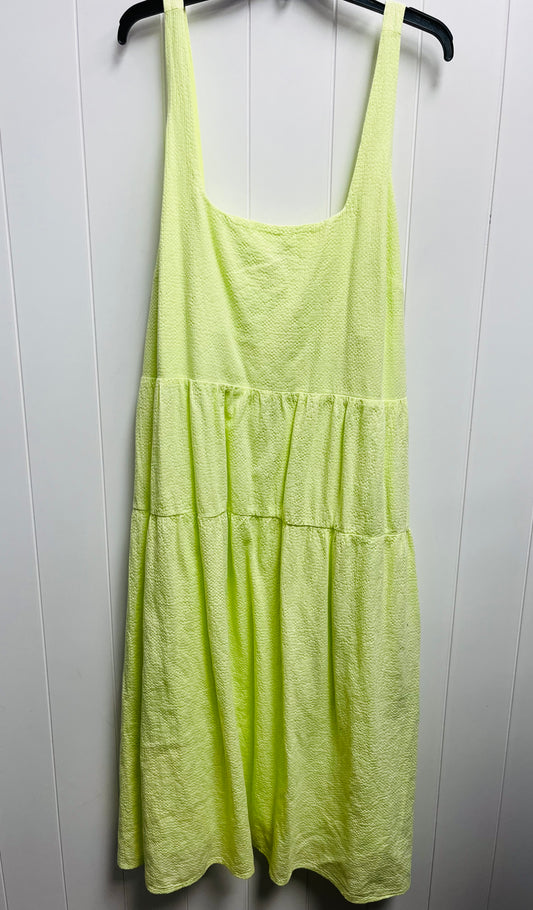 Green Dress Casual Midi Ava & Viv, Size 3x