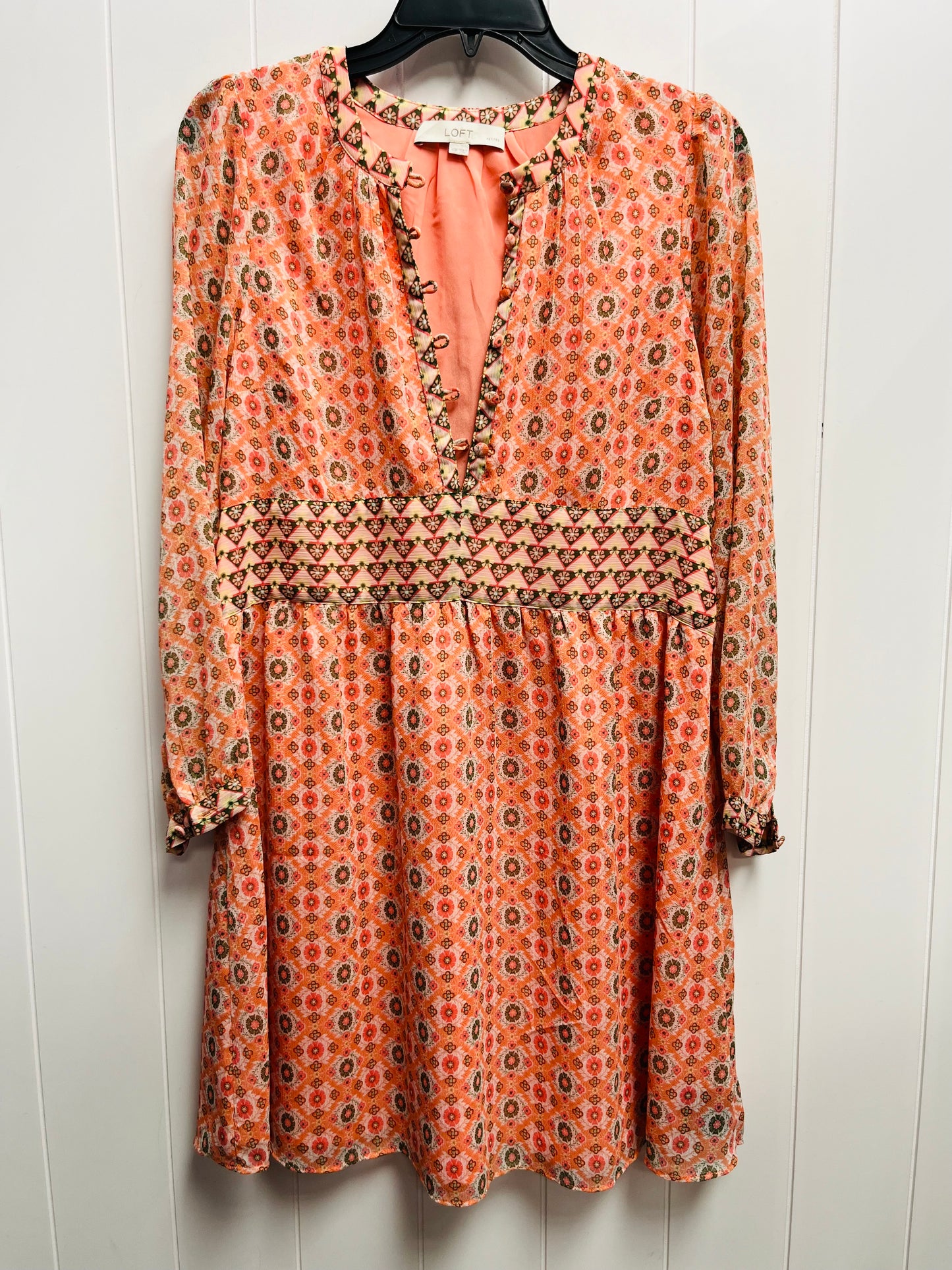 Dress Casual Short By Loft In Orange, Size: Xs