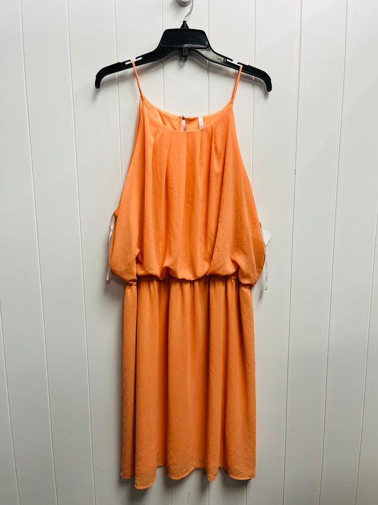 Dress Party Short By Clothes Mentor In Orange, Size: 3x