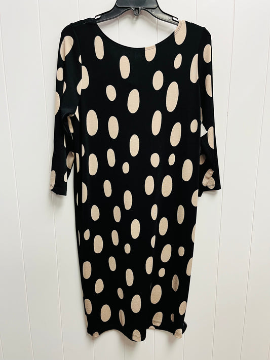 Dress Work By Chicos In Black & Cream, Size: 8