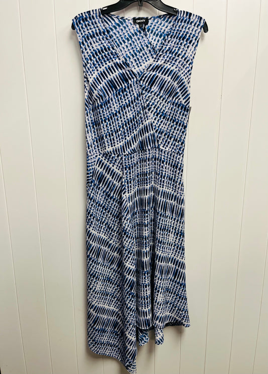 Dress Work By Dkny In Blue, Size: 8