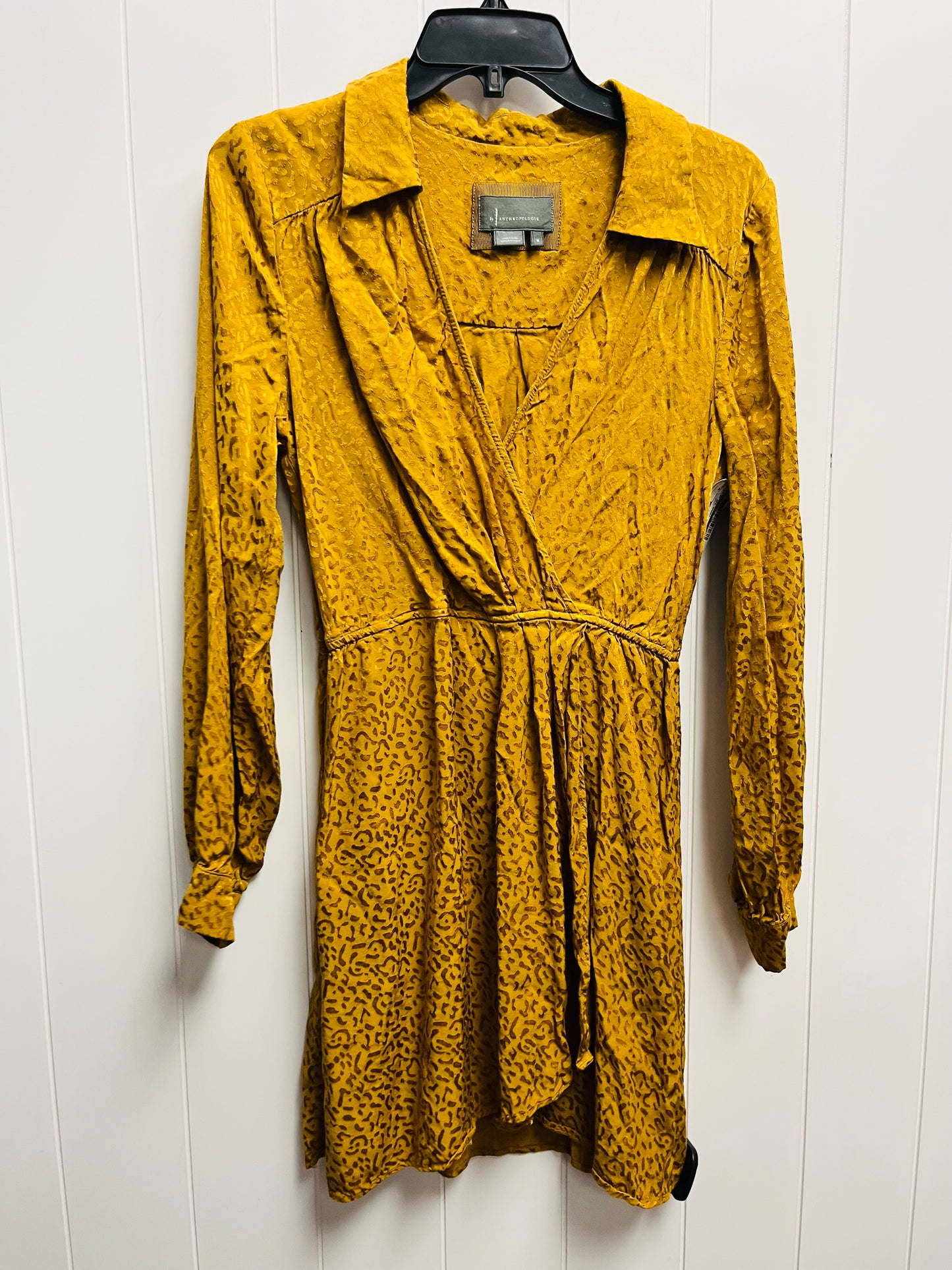 Dress Party Short By Anthropologie In Gold, Size: M