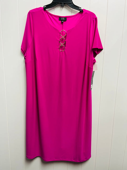 Dress Casual Short By Msk In Pink, Size: 2x