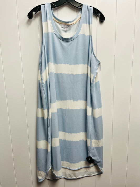 Dress Casual Short By New Directions In Blue & White, Size: 2x