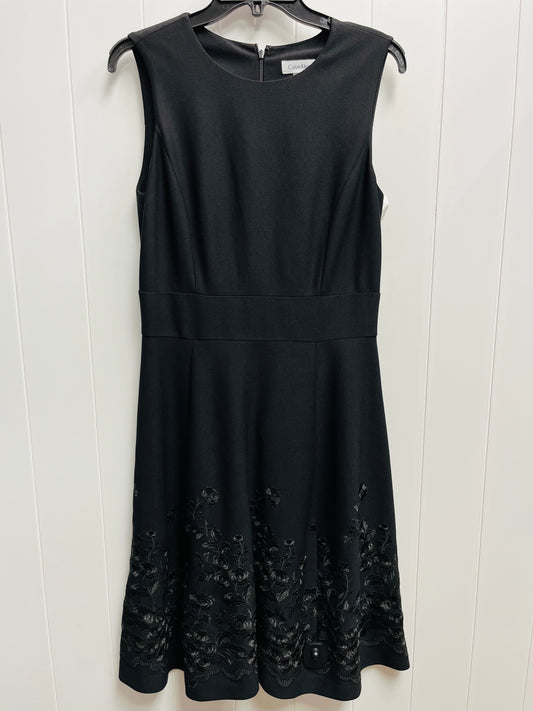 Dress Work By Calvin Klein In Black, Size: 8