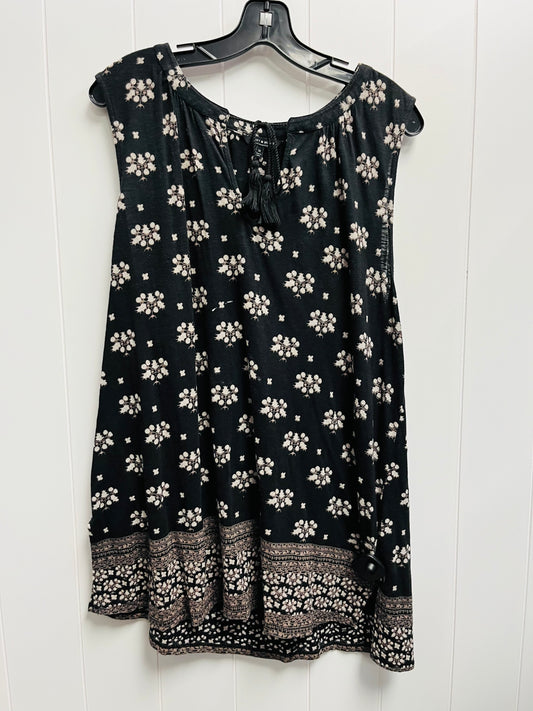 Top Sleeveless By Lucky Brand In Black & Cream, Size: 1x