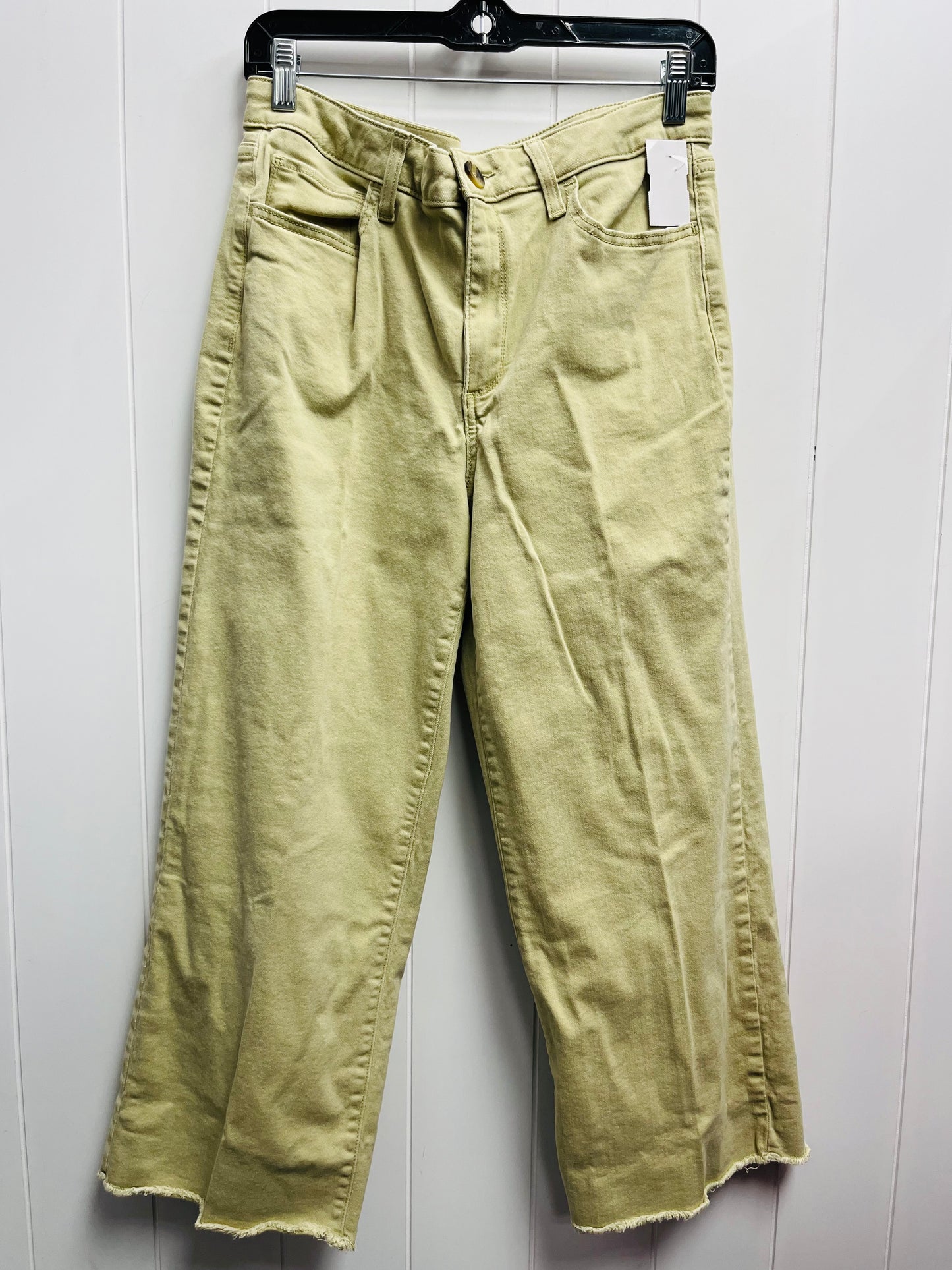 Jeans Cropped By Sonoma In Green Denim, Size: 14