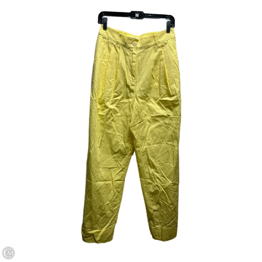 Pants Wide Leg By Loft In Yellow, Size: 0