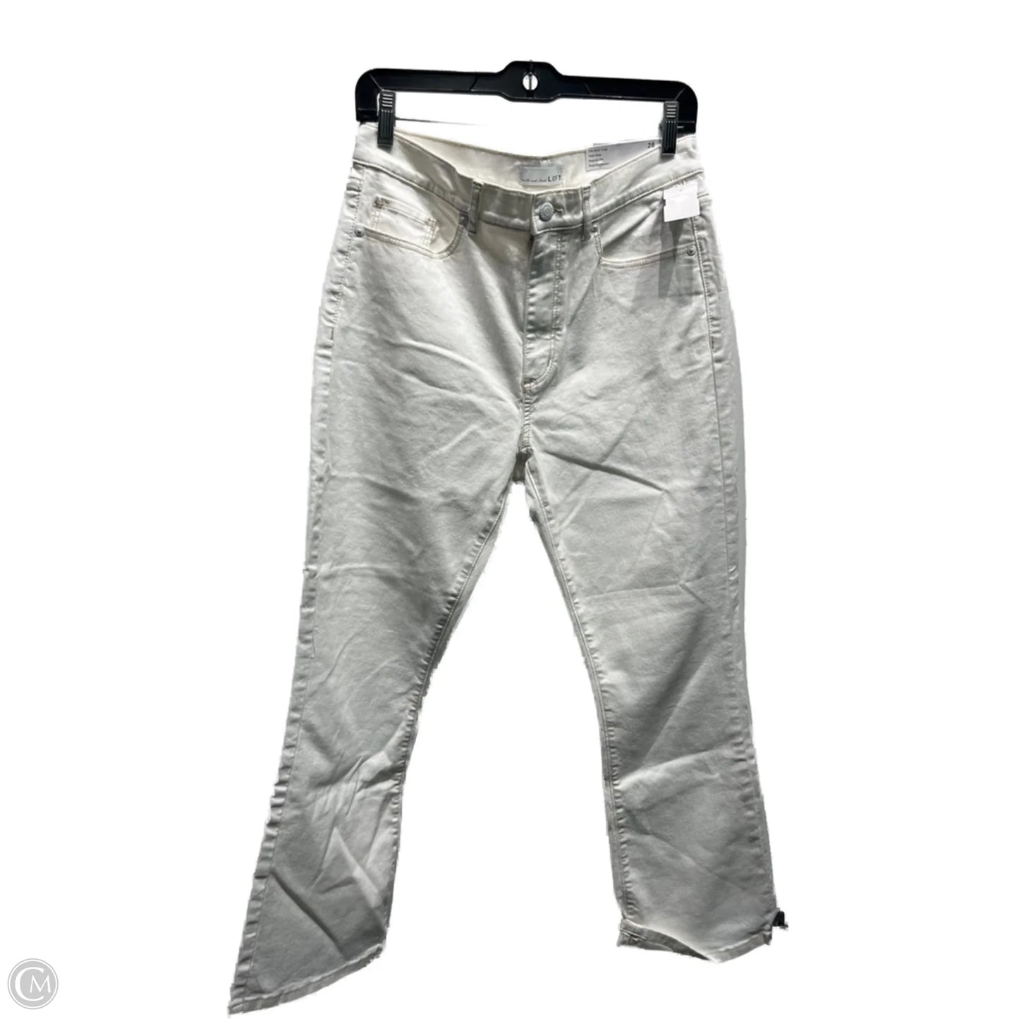 Jeans Cropped By Loft In White, Size: 6