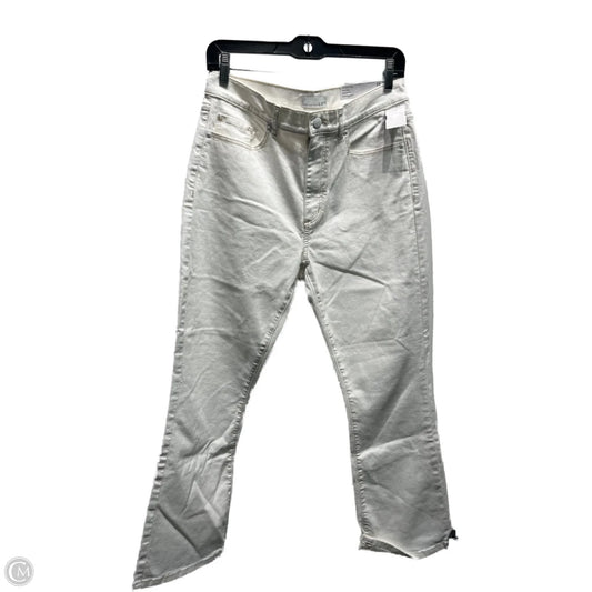 Jeans Cropped By Loft In White, Size: 6