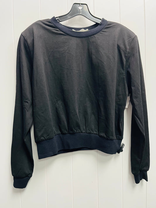 Top Long Sleeve By Astr In Black, Size: L