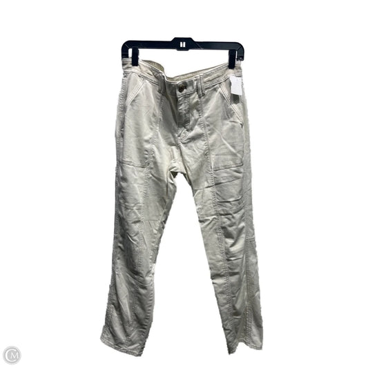 Jeans Straight By White House Black Market In Cream Denim, Size: 8