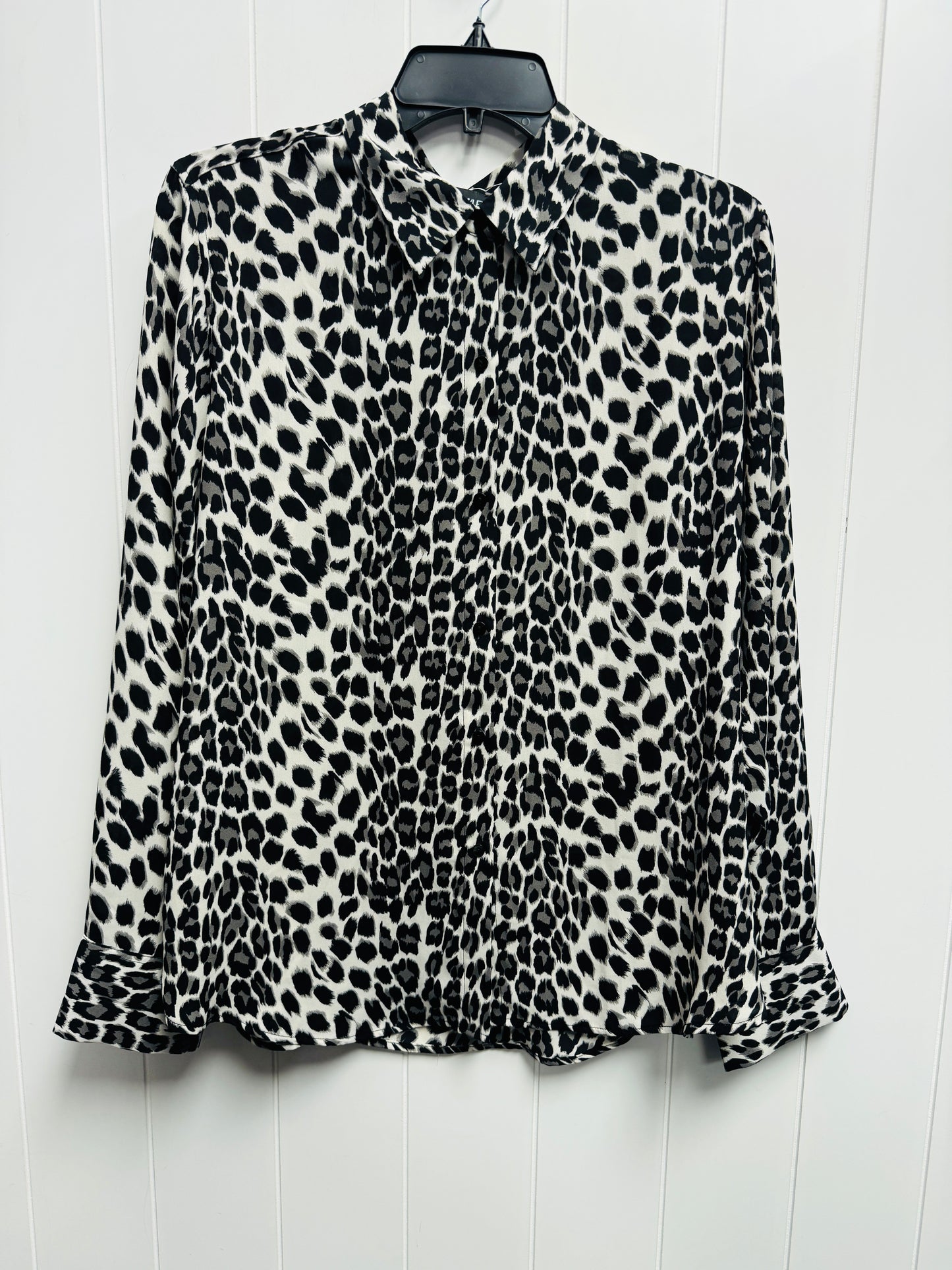 Top Long Sleeve By Cynthia Rowley In Black & White, Size: Xl