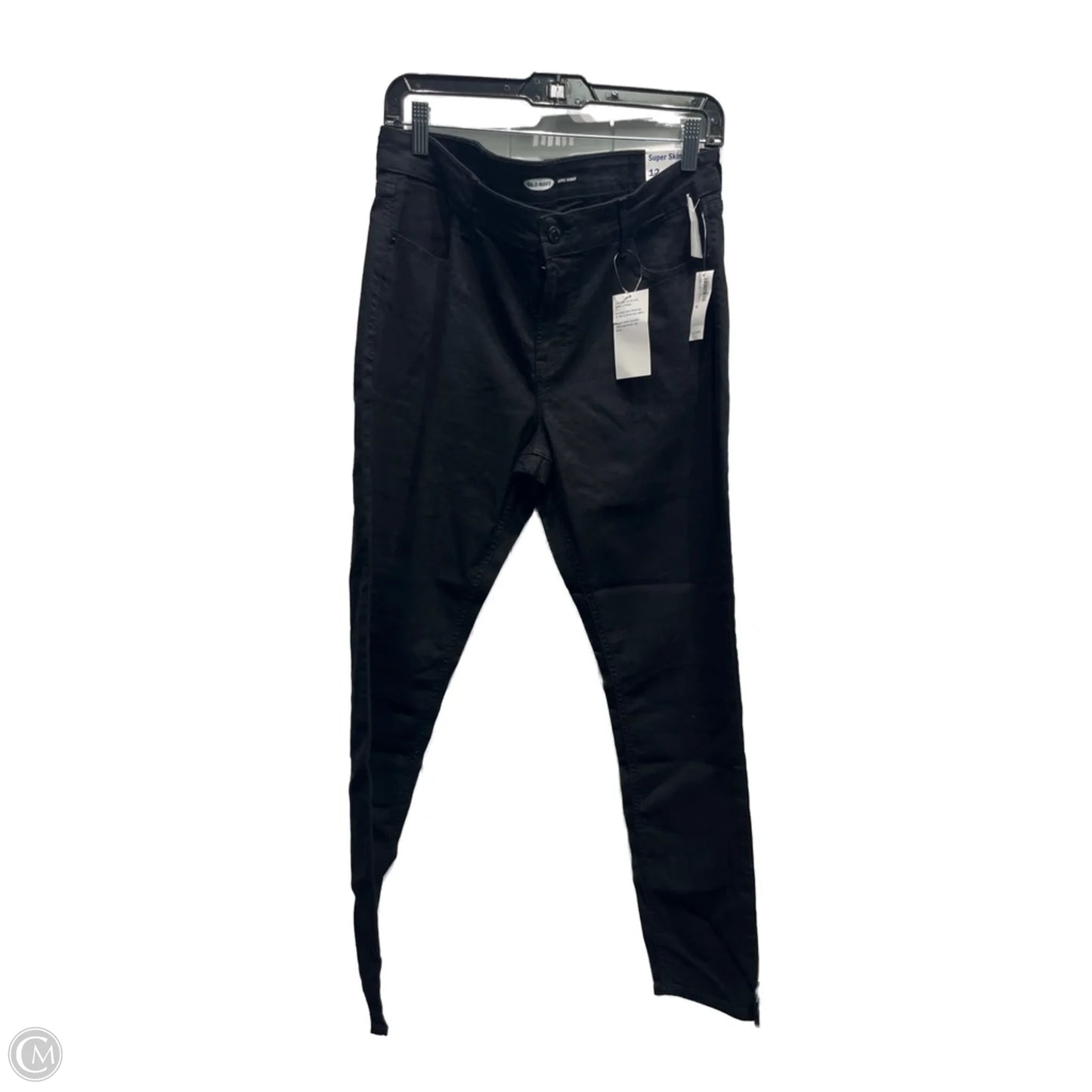 Jeans Skinny By Old Navy In Black Denim, Size: 12