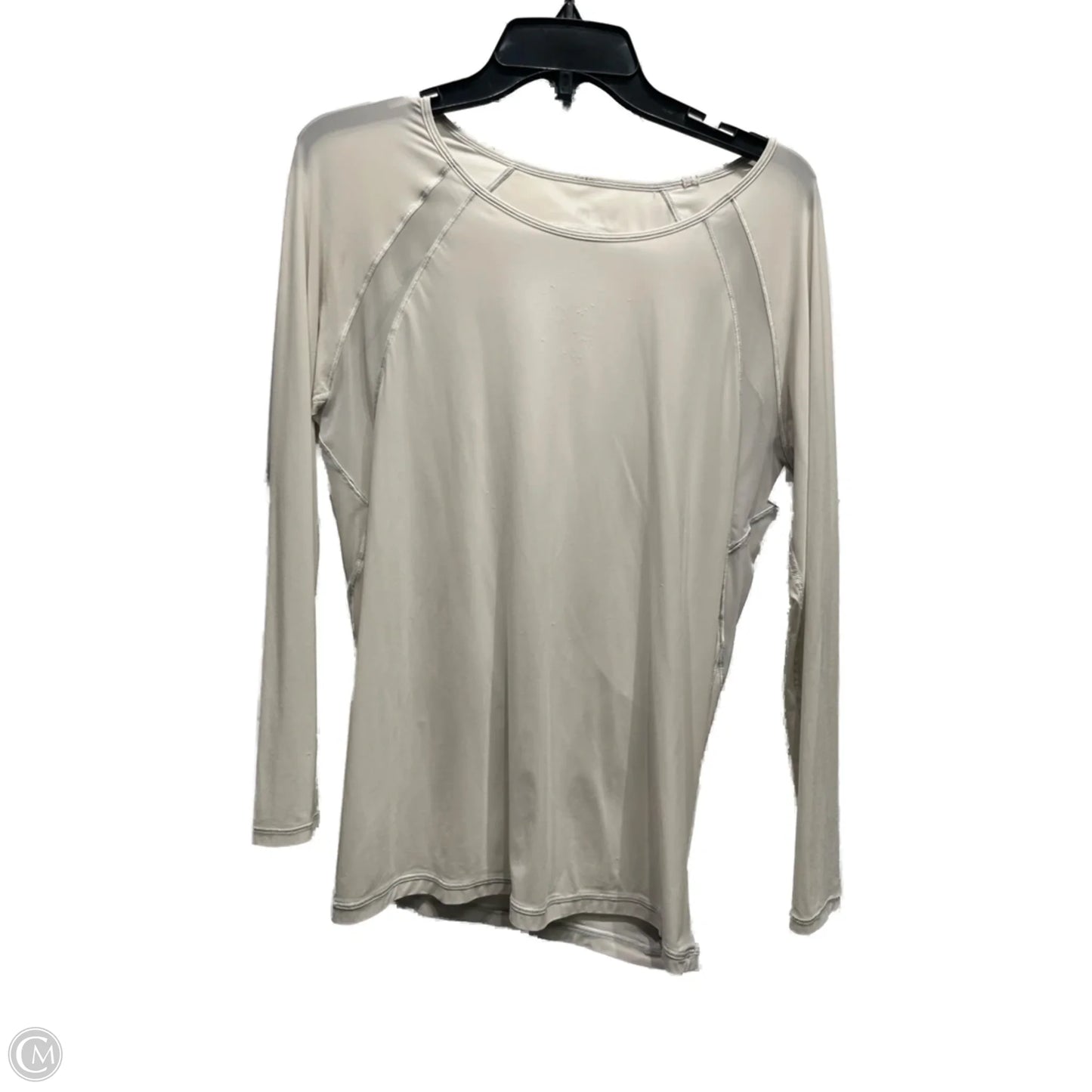 Athletic Top Long Sleeve Crewneck By Lululemon In Grey, Size: Xl