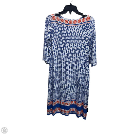 Dress Work By Donna Morgan In Blue & Red, Size: 10