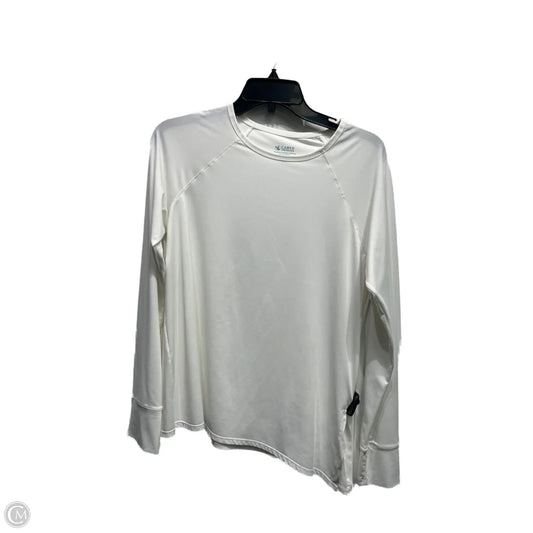 Top Long Sleeve Basic By Carve Designs In White, Size: M