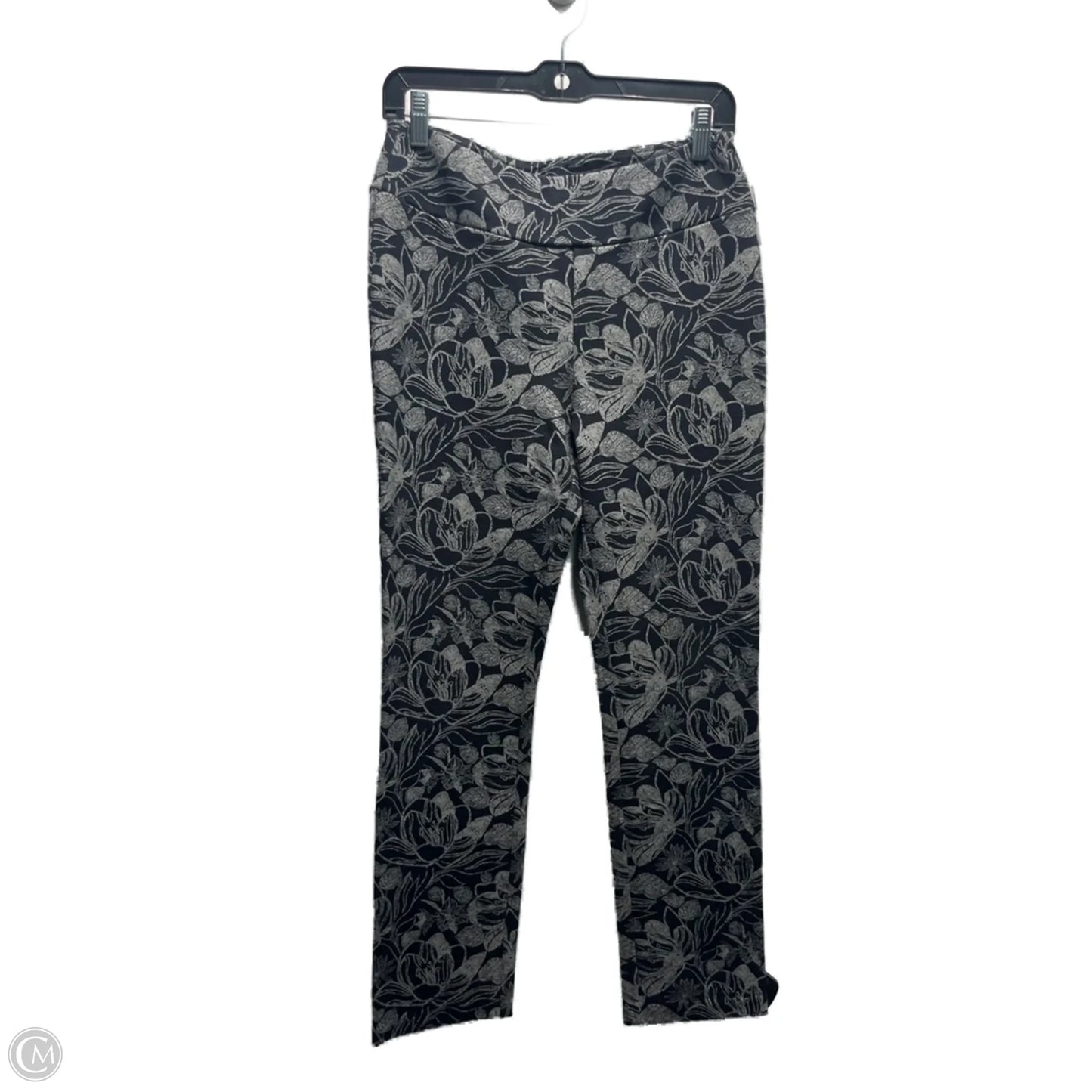 Pants Leggings By Soft Surroundings In Black & Grey, Size: S