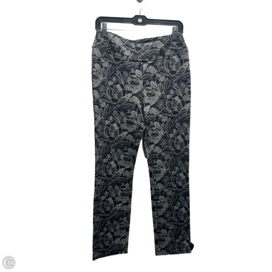 Pants Leggings By Soft Surroundings In Black & Grey, Size: S