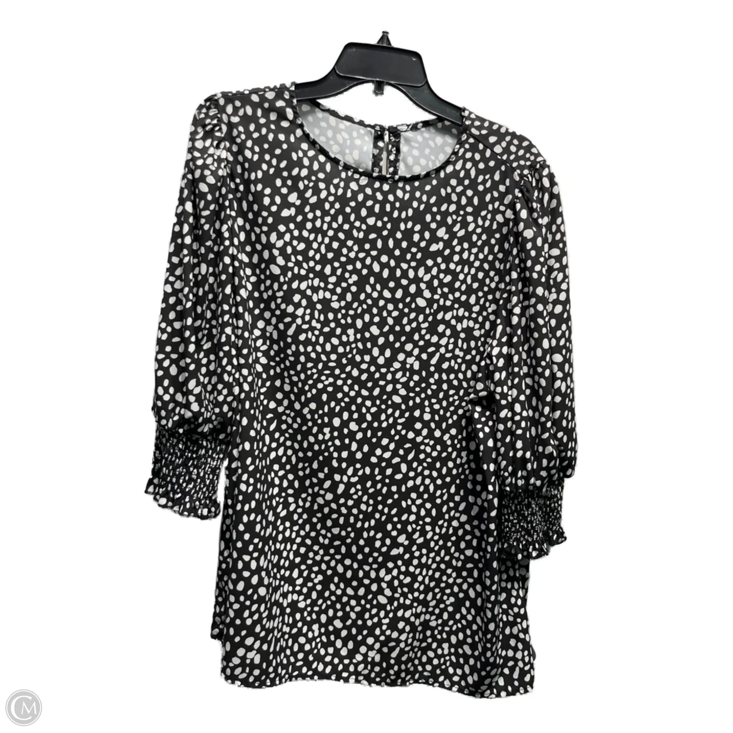 Top Long Sleeve By Clothes Mentor In Black & White, Size: Xxl