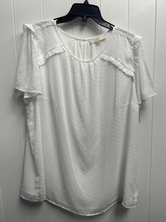 Top Short Sleeve By Loft  Size: 16