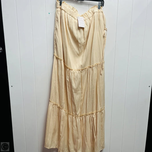 Dress Casual Midi By Clothes Mentor In Cream, Size: Xl