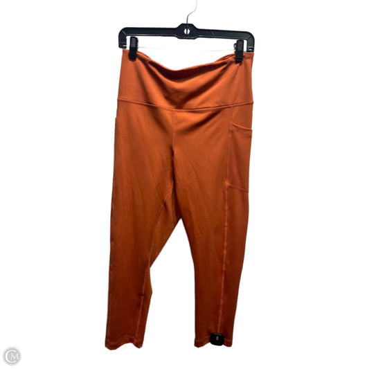 Athletic Leggings By 90 Degrees By Reflex In Orange, Size: Xl