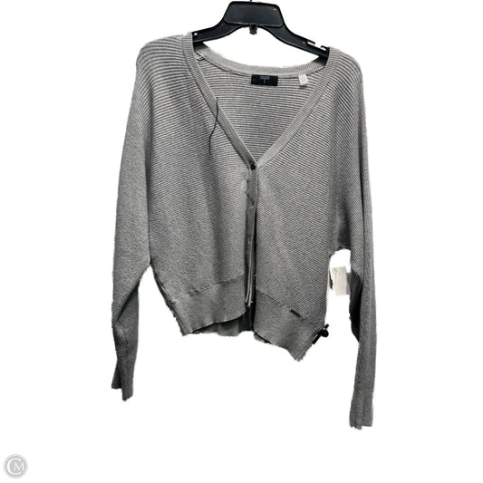 Sweater Cardigan By T Tahari In Grey, Size: Xl