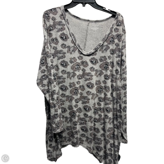 Top Long Sleeve By Lane Bryant In Grey, Size: 22