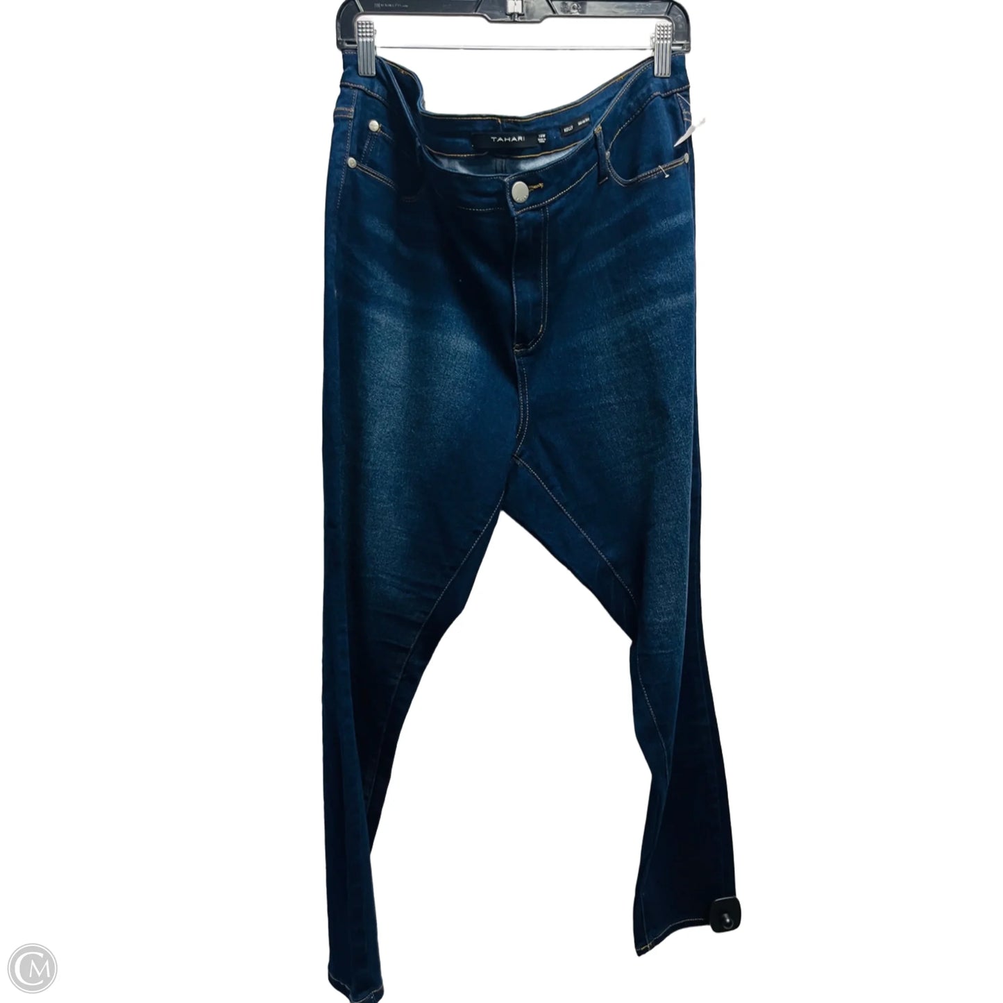 Jeans Skinny By Tahari By Arthur Levine In Blue Denim, Size: 18