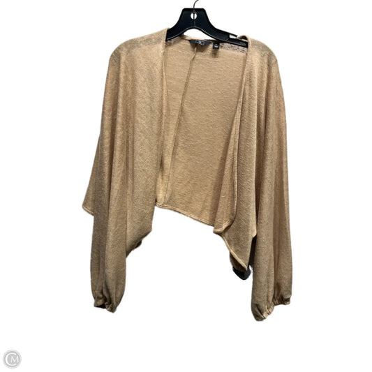 Cardigan By G By Giuliana In Tan, Size: 2x