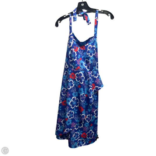 Dress Casual Short By WXCTEAM In Blue & Red, Size: M