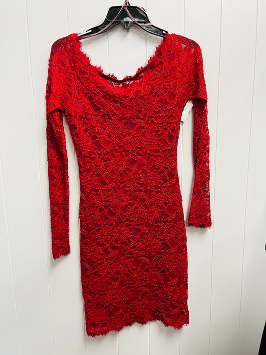 Dress Party Short By Clothes Mentor In Red, Size: S