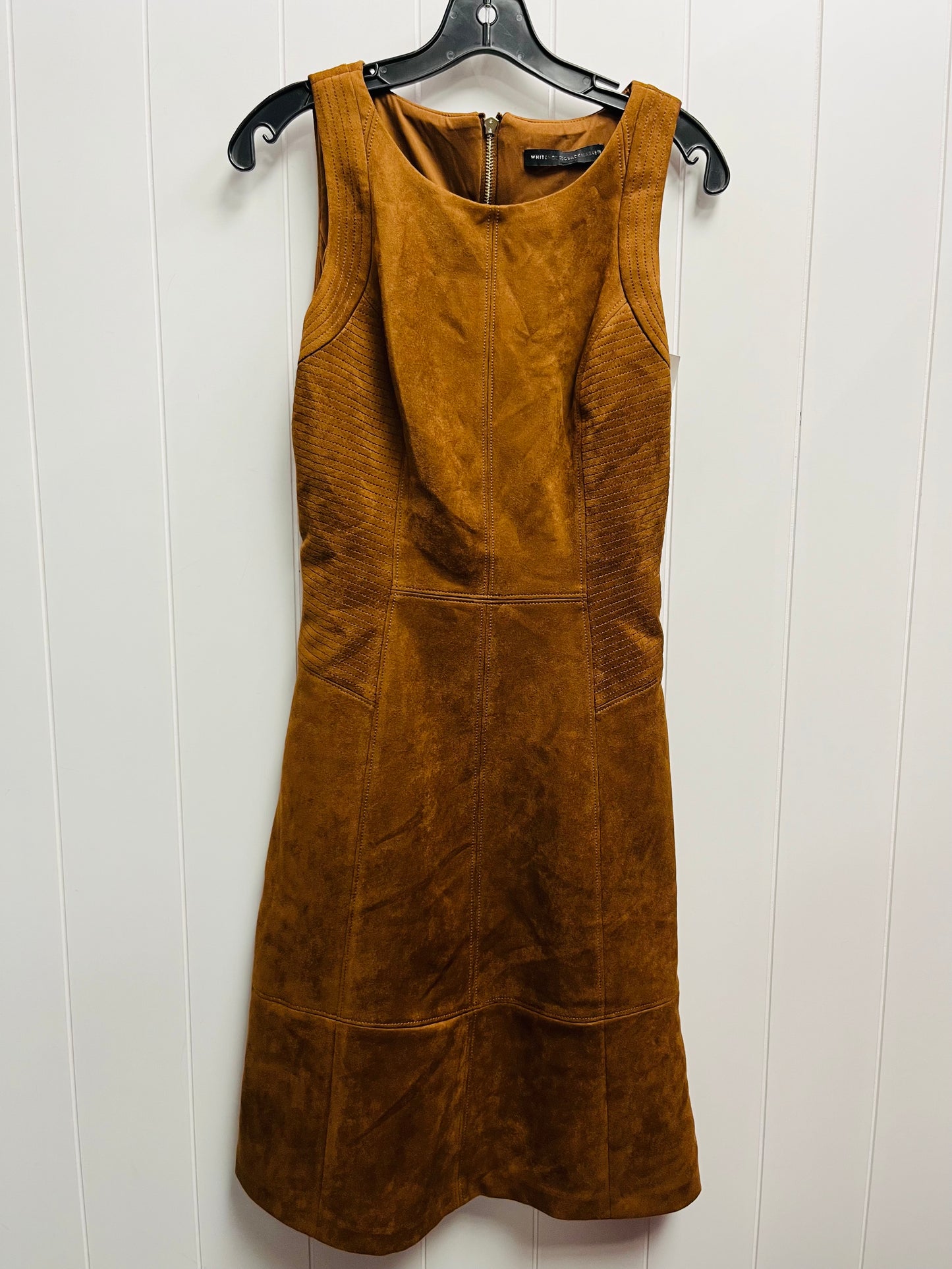 Dress Casual Midi By White House Black Market In Brown, Size: 6