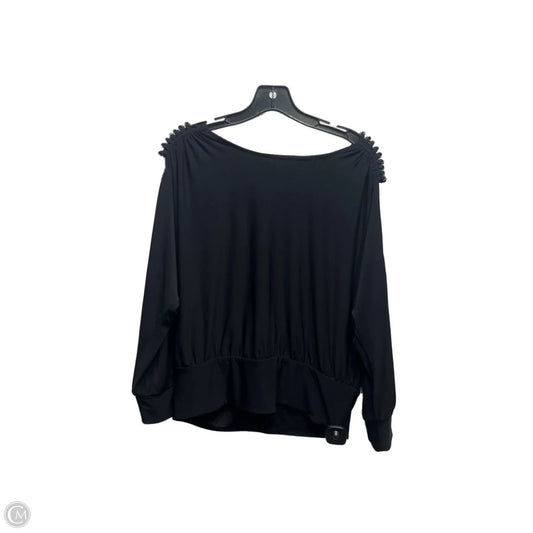 Top Long Sleeve By White House Black Market In Black, Size: S