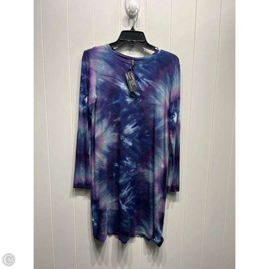 Dress Casual Short By brightly twisted In Blue & Purple, Size: Xs