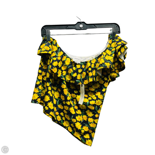Top Short Sleeve By Maeve In Yellow, Size: M