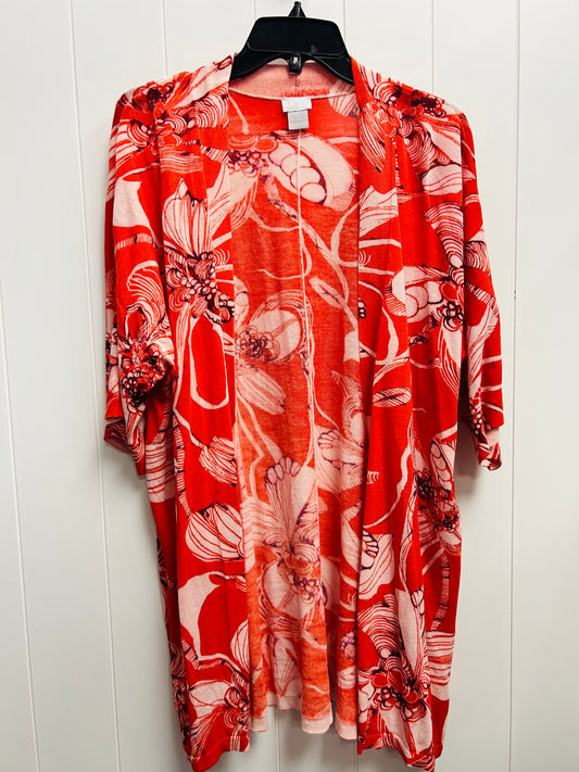 Kimono By Chicos In Orange, Size: L