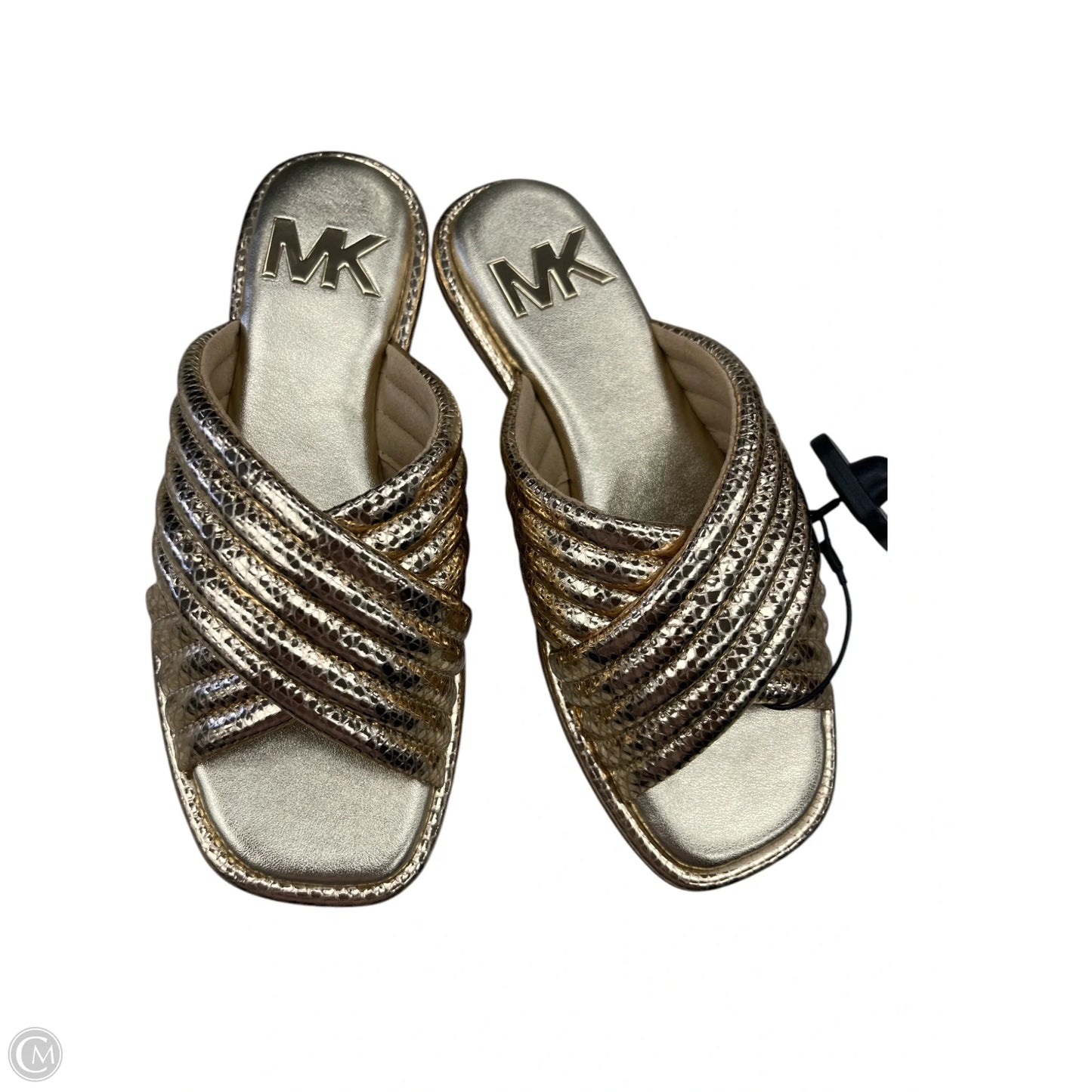Shoes Designer By Michael Kors In Gold, Size: 6.5