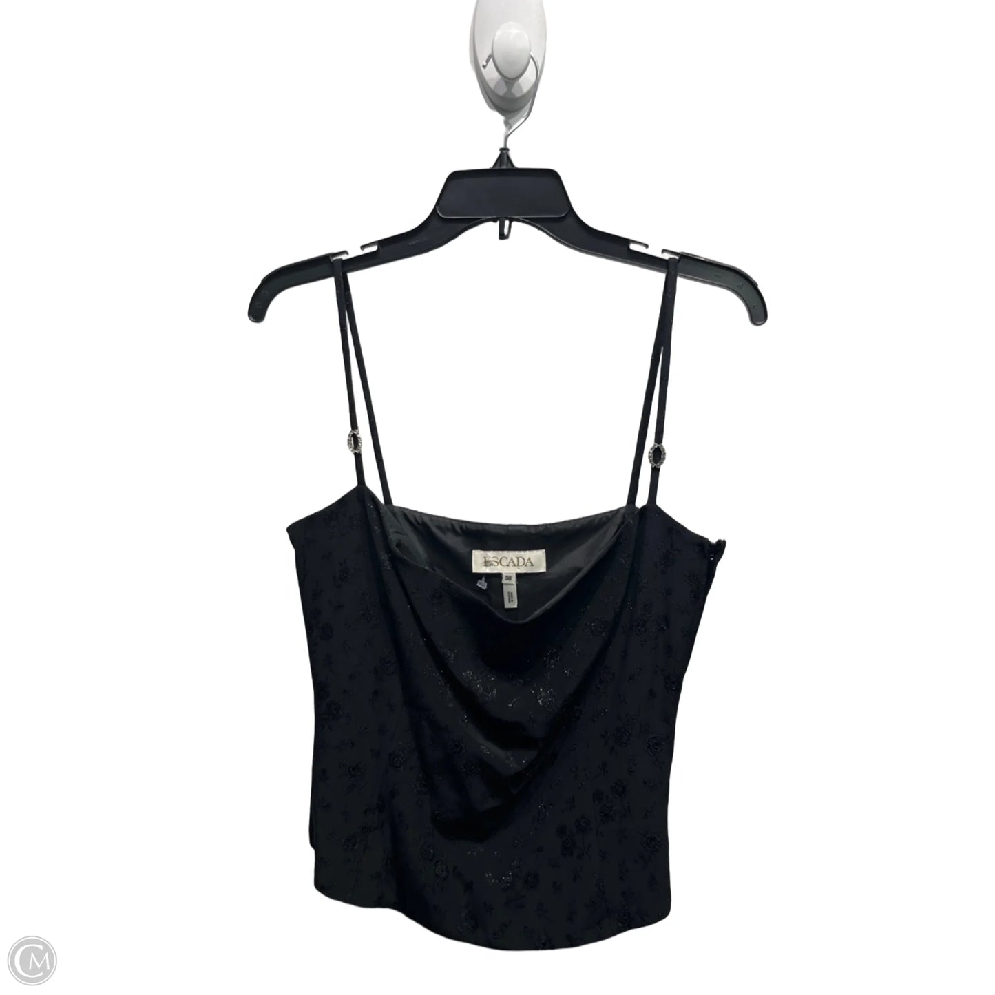 Top Sleeveless Designer By Escada In Black, Size: 4