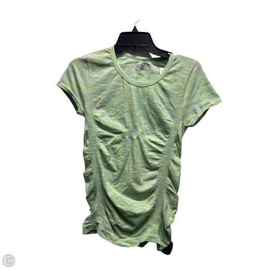 Athletic Top Short Sleeve By Athleta In Green, Size: S