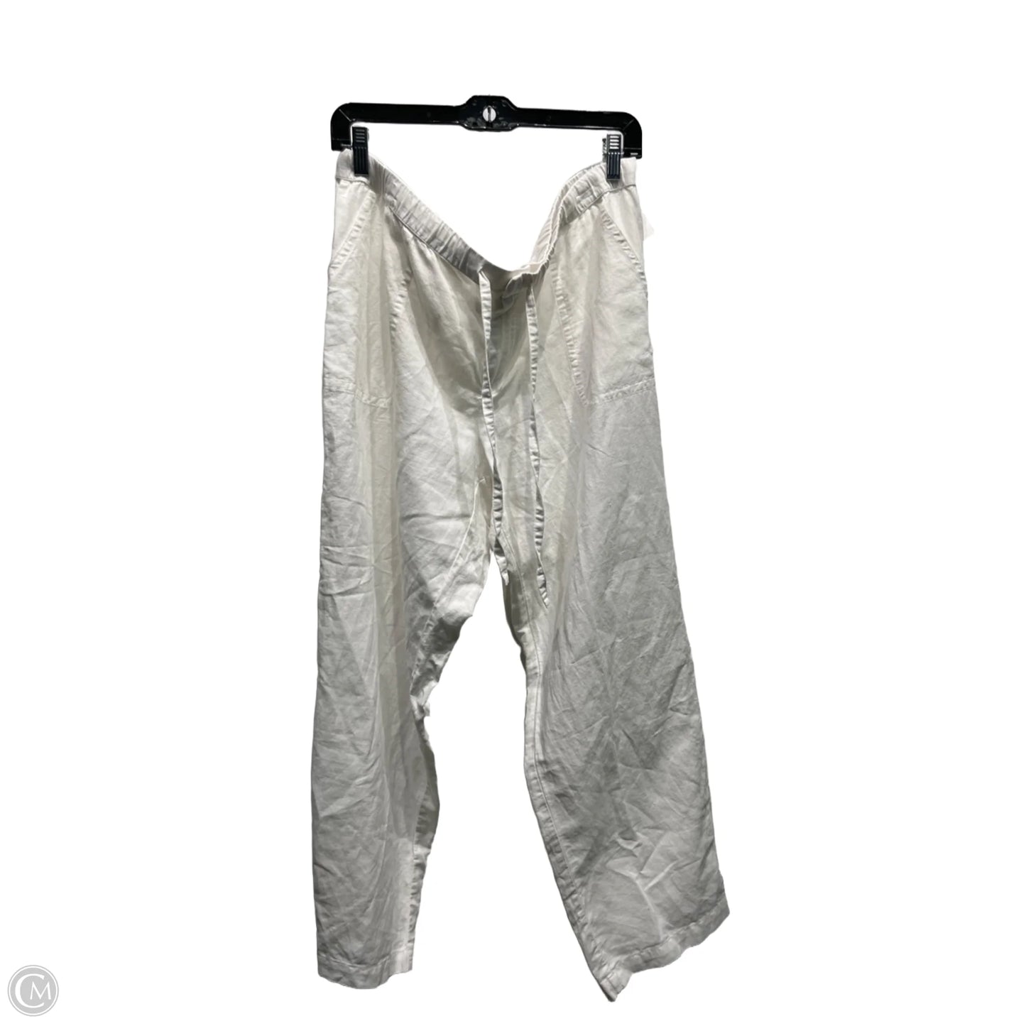 Pants Linen By Liz Claiborne In White, Size: Xl