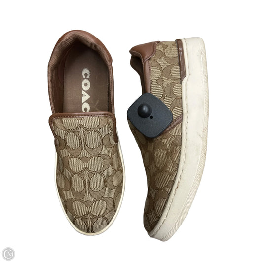 Shoes Designer By Coach In Brown, Size: 6.5