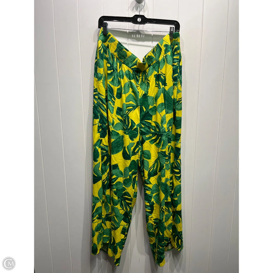 Pants Other By Clothes Mentor In Green & Yellow, Size: 1x