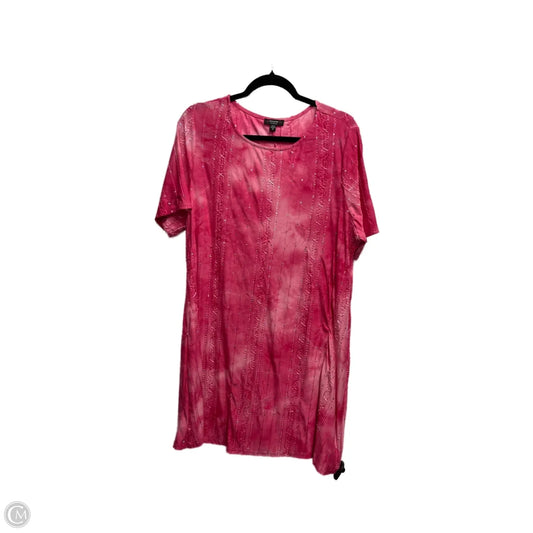 Dress Casual Short By cocomo In Pink, Size: 1x