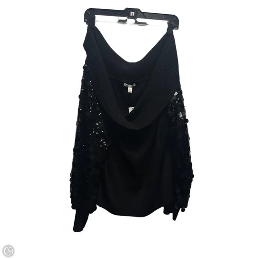 Top Long Sleeve By Cato In Black, Size: 3x