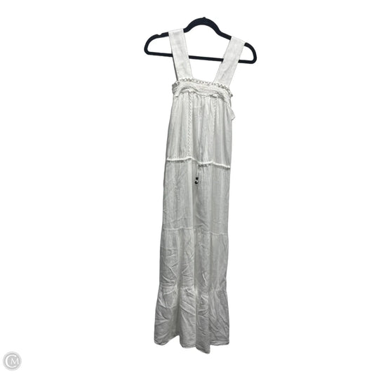 Dress Casual Midi By Lungo Larno In Pink & White, Size: L