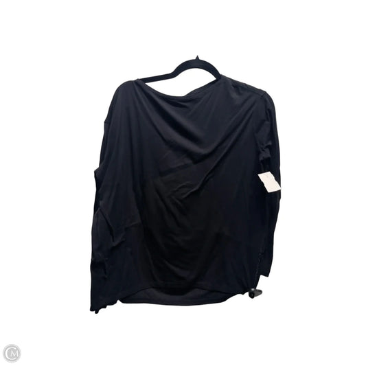 Athletic Top Long Sleeve Crewneck By Lululemon In Black, Size: M