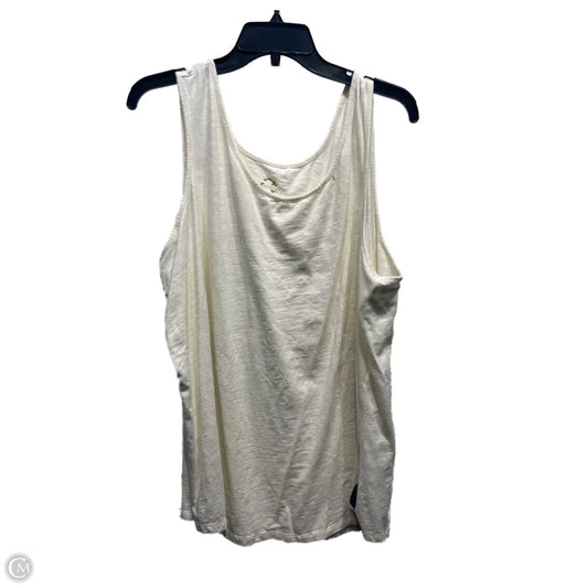 Top Sleeveless Basic By C Wonder In Cream, Size: 2x