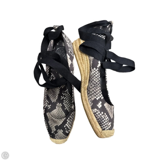 Shoes Designer By Tory Burch In Black & Grey, Size: 8